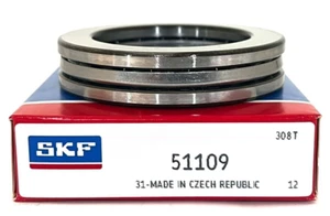 SKF 51109 Thrust Bearing 45x65x14 Thrust Ball Bearing - Picture 1 of 3