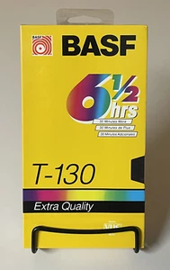 *NEW* BASF T-130 Extra Quality VHS Video Tape 6.5 Hours, Rainbow Yellow, 267m - Picture 1 of 4