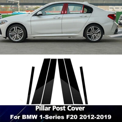 Adhesivo de puerta de moldura de ventana postes de pilar negro brillante para BMW F20 2012 2013-2019 Foto 1 de 4