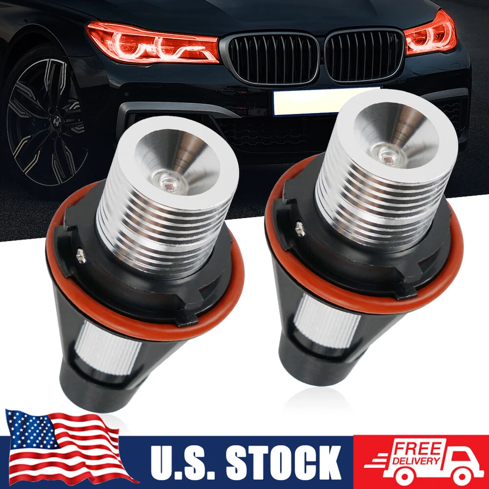 Lâmpadas marcadoras LED vermelhas olhos de anjo 1600LM para BMW 630Ci 645Ci 650i M6 04-07 - Imagem 1 de 4