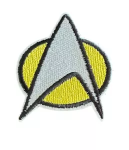Parche de hierro de 2 pulgadas Star Trek Communicator Insignia vintage con licencia - Imagen 1 de 1