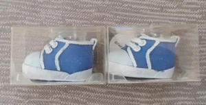Blue Baby Shoe Candle Fashioncraft - 2.5 x 1.5 inches Gender Reveal Boy - Picture 1 of 3