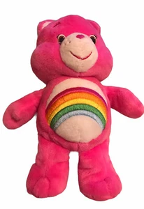 Care Bears Cheer Bear 2014 8" Small Pink Plush Stuffed Animals Rainbow Hearts - Bild 1 von 4