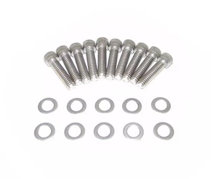 SB Chevy 327 350 383 Allen Head Stainless Steel Cast Timing Cover Bolt Kit NEW - Bild 1 von 3