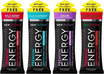 NewTrition Extra Strength Energy Shots - Variety - 4Ct - Image 1 of 4