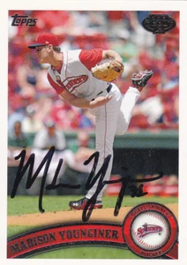 MADISON YOUNGINER LOWELL SPINNERS SIGNED PRO DEBUT BASEBALL CARD ATLANTA BRAVES - Picture 1 of 1