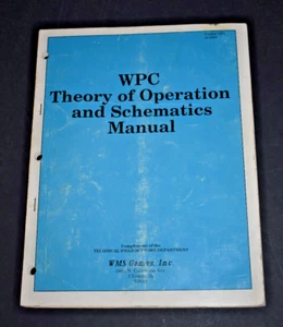 Vintage Williams Electronics WPC Theorie der Operationen und Schaltpläne Handbuch - Bild 1 von 7