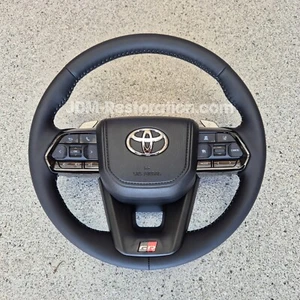 Toyota LC300 & Hilux GR Sport Steering Wheel Grey Stitching Fortuner Genuine OEM - Picture 1 of 5