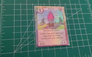 2016 Rare ADVENTURE TIME CYCLOPS FOIL PROMO Card By Cryptozoic Entertainment - Picture 1 of 4