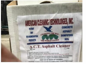 ACT Asphalt Cleaner and Decrease - Cleans Deep Oil Stains in Asphalt - Picture 1 of 2
