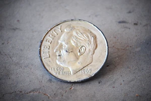 indiana metal craft dime belt buckle - Picture 1 of 2