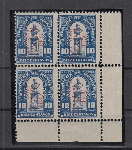 GR13524/ HONDURAS - AIRMAIL - SCOTT # C33b MINT MNH VARIETY RRR - CV 2850 $ Cover