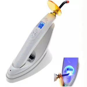 Dental Wireless LED Curing Light Lamp with Radiometer 1800mw/cm2 Blue Light UK - Picture 1 of 9