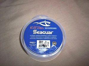 Seaguar Fishing Line Blue Label 20 Lb. Test Fluorocarbon Fishing Line 25 Yards - Picture 1 of 7