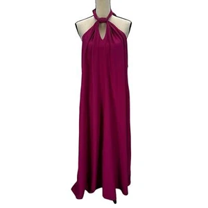 INC ärmelloses Maxikleid mit Neckholder - Cranberry Rose Pink - Größe 1X - Bild 1 von 8