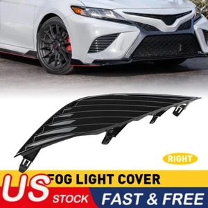 Cubierta antiniebla del parachoques delantero derecho negro para Toyota Camry SE XSE 2018-2020 - Imagen 1 de 9
