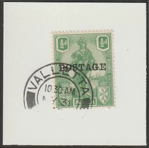 911090 -MALTA 1926 POSTAGE 1/2d on piece with MADAME JOSEPH FORGED POSTMARK - Picture 1 of 2