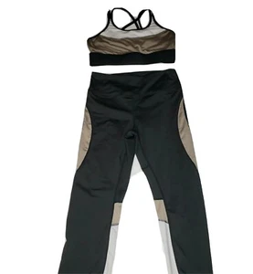SHEIN gym bra top & leggings Med Yoga 2PCS sports set - Picture 1 of 4
