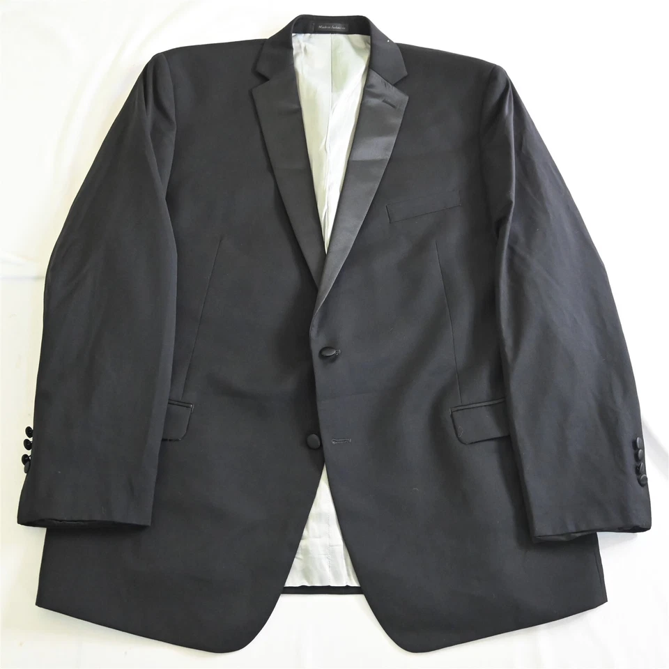 Chaqueta de cena esmoquin Calvin Klein 48L negra 100 % lana para hombre Foto 1 de 4