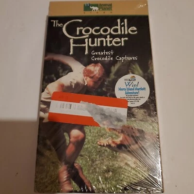 THE CROCODILE HUNTER GREATEST CROCODILE CAPTURES - VHS 1999 ANIMAL PLANET SEALED - Image 1 of 4