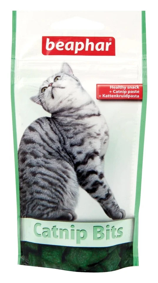 Beaphar Catnip Bits Cat Treat 18 x 75g - Image 1 of 1