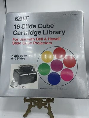 KALT 16 Slide Cube Cartride Library For Bell & Howell Projectors For 640 Slides - Image 1 of 4