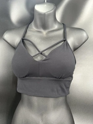 Paragon Sports Bra Women's M Black Racerback Workout Yoga Racerback Workout Gym - Image 1 of 4