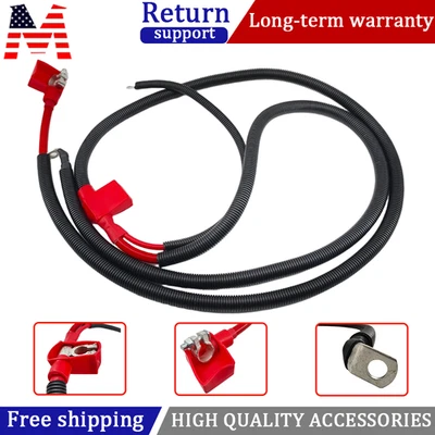 Powerstroke negative & positive battery starter cable kit For 1994-97 Ford 7.3L - Image 1 of 4