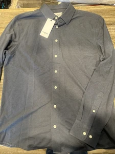 Langarm-Freizeithemd für Herren - Goodfellow & Co dunkelblau Medium. Neu mit Etikett. O - Bild 1 von 4