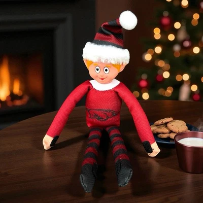 Muñeco de peluche de Navidad Arkansas Razorbacks Team Elves NCAA Forever coleccionable Foto 1 de 4