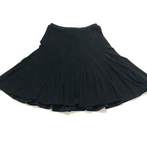Chico's Travelers 1 US 8 (Fits 28 In) Liquid Knit Slinky A-Line Mid Length Skirt - Picture 1 of 6