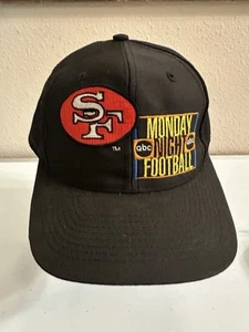 San Francisco 49ers Monday Night Football ABC Snap Back Hat Vintage Drew Pearson - Imagen 1 de 9