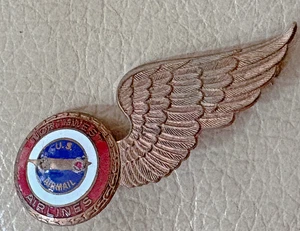 Vintage NORTHWEST AIRLINES US Airmail Wing Pin; One Ruby - Picture 1 of 3