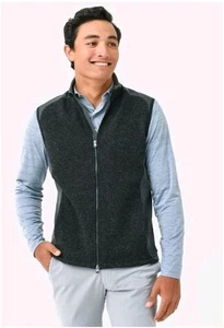 Greyson Wolf Sequoia Lux Hybrid Full Zip Dark Gray Heather Vest Mens Size M - Picture 1 of 16