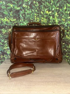 GOLD PFEIL Leather Briefcase Bag Carrier - Picture 1 of 19
