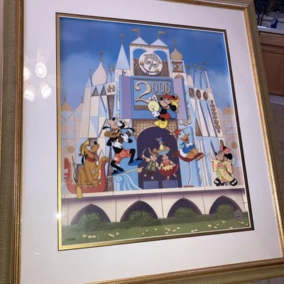 WALT DISNEY ART CLASSICS “A WORLD OF JOY” IT’S A SMALL WORLD SERIGRAPH CELL 500 - Image 1 of 4