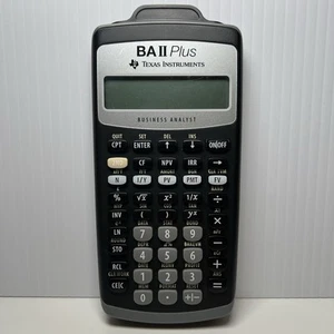 Texas Instruments TI BA II Plus Business Analyst Financial Calculator With Cover - Picture 1 of 12