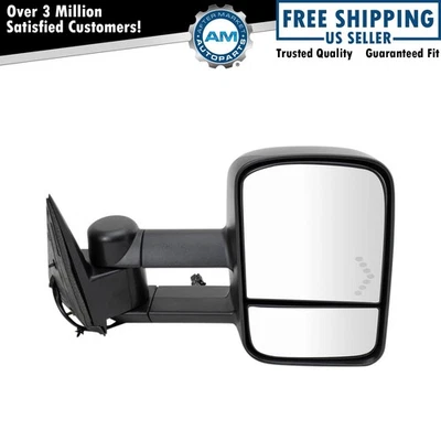 Espejo retrovisor lateral eléctrico térmico señal de remolque pasajero derecho para Chevy GMC Foto 1 de 4