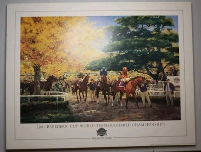 Larry Wheeler Breeder's Cup 2001 ilustraciones, Cross Gate Gallery, Belmont Park Foto 1 de 4