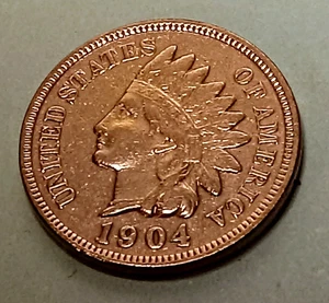 🪣 1904 Indian Head Cent 1C - Bild 1 von 2