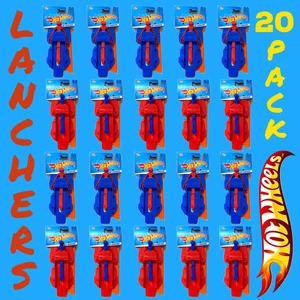 🔥 Hot Wheels Track Builder Lot of 20 LAUNCHERS w Connector 10 Blue 10 Red Packs - Picture 1 of 3