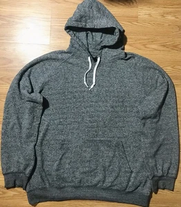 Shein Mens XL Gray Drawstring Hoodie Sweatshirt Kangaroo Pocket Poly Pullover - Picture 1 of 14
