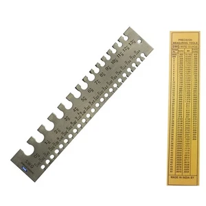 Herramienta de medición de calibre de alambre estándar SWG 0-36 instrumento de medición de precisión - Imagen 1 de 9