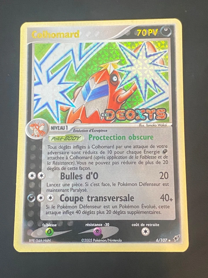 CARTE POKEMON COLHOMARD 6/107 FR HOLO REVERSE EX DEOXYS - EXC/NM - Photo 1/4