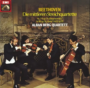 BEETHOVEN Middle SQs 7-11 ALBAN BERG QUARTET EMI 1036003 3LP Box 1978/79 Rec. - Picture 1 of 3