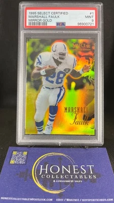 Marshall Faulk (SP) Grade PSA 9 - 1995 Select Certified Mirror Gold SP #1 - Image 1 of 2