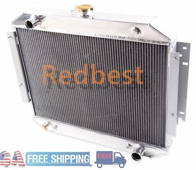 26"Wide For 70-79 Dodge D W B 100 200 300 Pickup 75 76 77 3Row Aluminum Radiator - Image 1 of 4