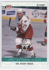 2002 ITG Be A Player Memorabilia Emerald Fall Expo 1/1 Rod Brind'Amour #192 0f2