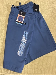 GAP Pull-On Shorts Delfter Blau, 3 Taschen Kordelzug, Herren Large Neu mit Etikett - KOSTENLOSER VERSAND - Bild 1 von 5
