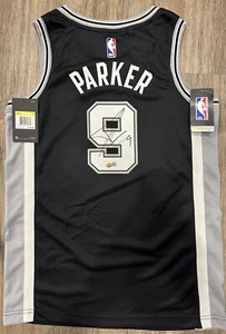 Tony Parker San Antonio SPURS SIGNED SWING AUTOGRAPHED Basketball Jersey BSA - Picture 1 of 5